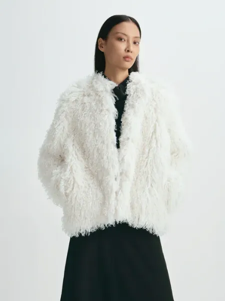 Faux Fur Cropped Jacket